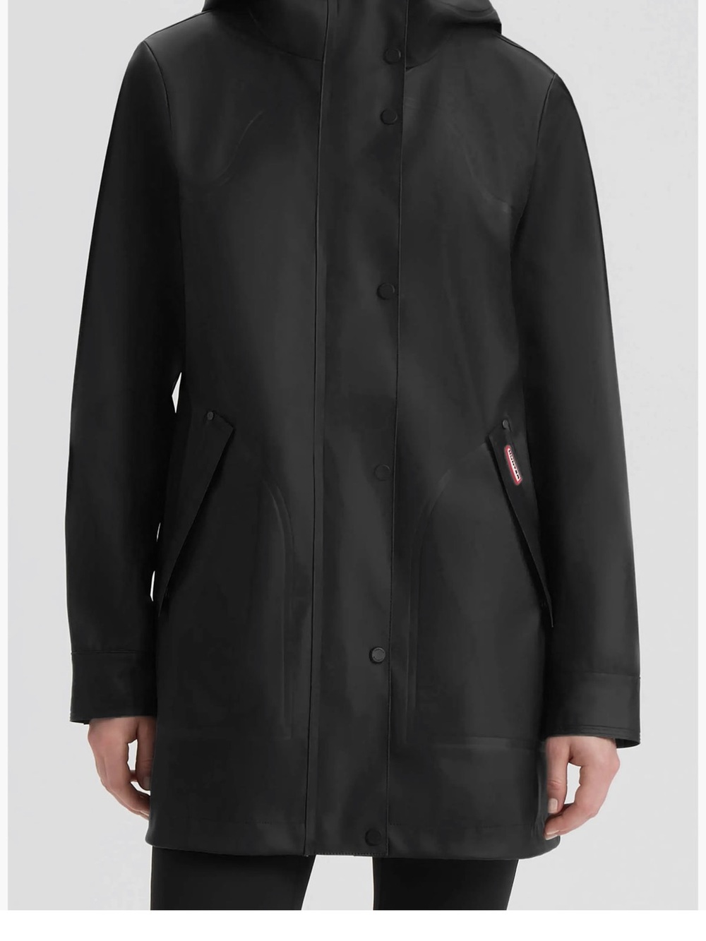 Hunter Acacia Rubberized Rain Jacket Women's Size L